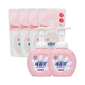 온더바디 세꼼마 버블 항균 핸드워시 250ml 2개+리필 200ml 4개 (파우더)