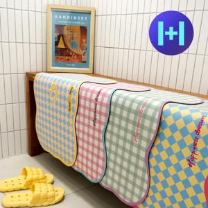 1+1 물결 규조토 발매트 빨아쓰는 욕실 주방 4color