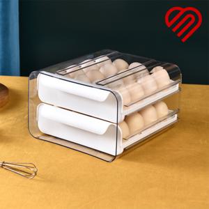 씨엠 계란 보관함 냉장고 정리 에그 트레이 2단 32구 화이트