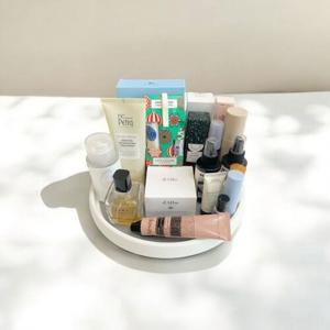 주방 양념통 정리 회전 트레이 대형/냉장고/선반/쟁반/화장품/정리대/턴테이블/싱크대/수납/다용도/양념