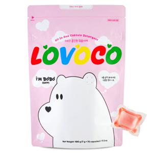 러보코 올인원 캡슐세제 대용량 고농축 70개입 우아한 튤립향 향 불만족시 무료반품