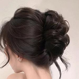 풍성한 웨이브 올림머리 똥머리 집게핀 헤어핀 부분가발 고정핀 머리핀