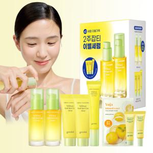 청귤 비타C 잡티세럼 더블시너지 세트 (세럼 30ml x2+크림 40ml x2+아이크림 15ml) +증정