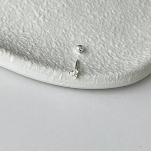 [아띠랑스] 실버925 피키 전체 은소재 귀걸이 피어싱