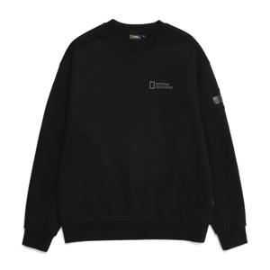 내셔널지오그래픽 N224USW830 어스 루즈핏 맨투맨 BLACK