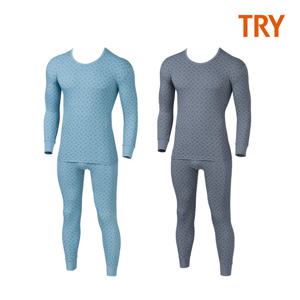 [트라이] 남성 은나노 노빌리티 날염 상하 세트