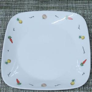 코렐 접시 반찬 그릇 식기 찬기 사각 접시 야채 23cm