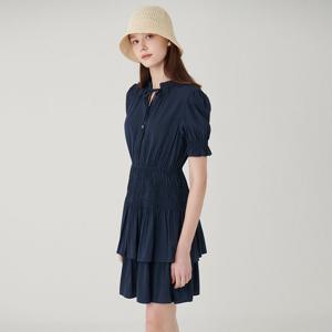 [SATIN] 스트랩 포인트 캉캉 원피스 O242T604