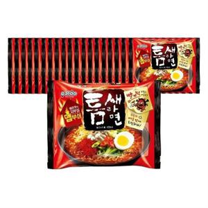 팔도 틈새라면 빨계떡 120g 20개