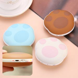 곰발바닥 휴대용 충전식 손난로 전자 핫팩 보조배터리 5000mAh