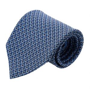 [페라가모] 남성 간치니 프린트 실크 타이 35 8771 NAVY 0722508