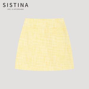 [SISTINA] 인기 트위드 포켓 셋업 스커트_AWWSKO21720_YE