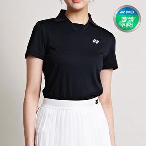 요넥스 테니스 게임웨어 반팔 티셔츠 여성용 블랙 245TS008F