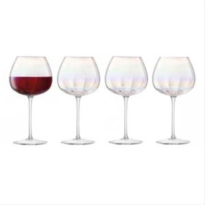 LSA 펄 진주 컬러 레드 와인잔 4P세트 460ml