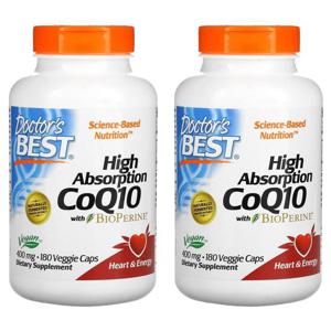 닥터스베스트 하이앱소프션 코큐텐 바이오페린 400mg 180캡슐2팩