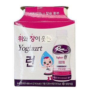 신앙촌 런 요구르트 120ml x 4입 X 1개 코스트코