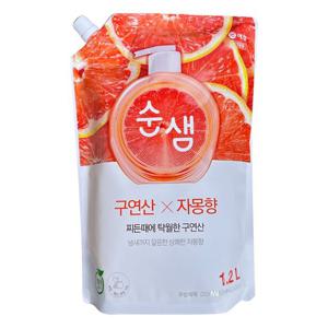 순샘 구연산자몽 주방세제 리필 1.2L