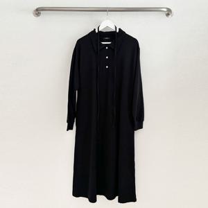 샵앤) 여성 카라넥 면100 롱 원피스 ARA-WDR-3865-블랙