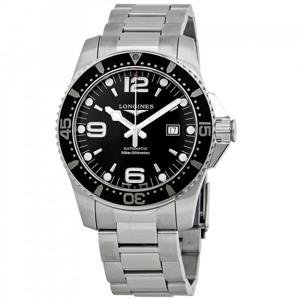 론진 하이드로콘퀘스트 오토매틱 44mm 블랙 다이알 남성용 시계 L3.841.4.56.6
