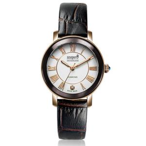 [마션틴트(잡화)][자스페로] 공식수입 스위스메이드 브라운 여성 가죽시계 CG501-77.LC