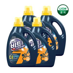 비트 액체 세탁세제 스트롱세븐 3L 용기 드럼용 x 4개