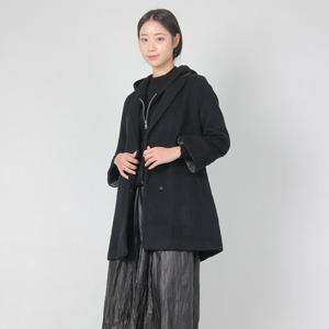 [AROUND23] 베이직 카라 모직 누빔 코트 [A34W7-CT30-BK]