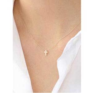 로이드 14k 쁘띠 십자가 목걸이 LNN22007G