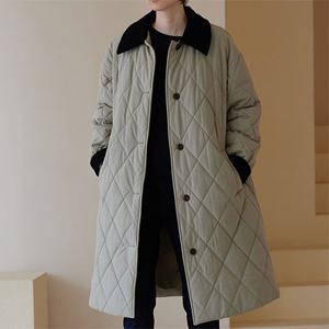 [패션에비뉴] 블랙엣지 패딩 롱코트 240A6DAA