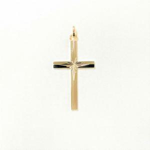 [GB] 모던 컷팅 십자가 14k GOLD 펜던트 LPP24024G