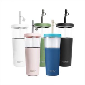 아소부 보온보냉 빨대텀블러 앤 스테인리스컵 2IN1 마리나 845ml