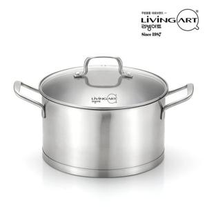 리빙아트 인덕션 겸용 스텐 3중바닥 냄비 시리즈 24cm 곰솥