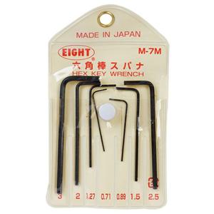 자재 에이트 L렌치세트(마이크로) M-7M(0.71-3MM)7P M-7M