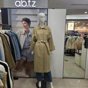 Ab.f.z DP01 맥카라 벨티드싱글트렌치코트 AFZ5R07