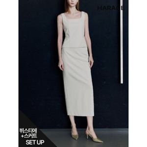 [헤레이스]헤라 뷔스티에 스커트 셋업_YMSH25SS123