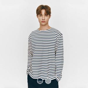 [지오다노/본사] 025520 스트라이프 긴팔티셔츠