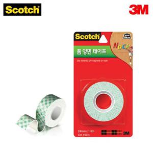 3M 스카치 폼 양면 테이프 2215 (24mmx1.5m) 폼 양면 테이프 스티커 문구 사무용품 스카치