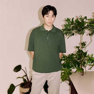 [파렌하이트]25SS 파렌하이트[FAHREN] 솔리드 카라 티에리 반팔 니트 3종(FKUCD8319)