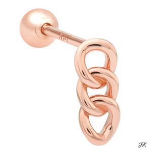 체인 14K 금침 로즈골드 체인 스틱 피어싱