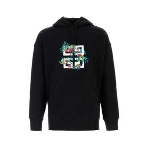 GIVENCHY Black cotton sweatshirt BMJ0HC3YJX 001