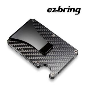 [에이치플러스몰]ez-bring 이지브링 항공소재 메탈카드지갑 머니클립 카본형