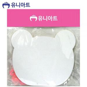 유니아트 (부채) 3000 종이부채 (5개입) (곰돌이)