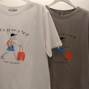 Destijl HC06 국내생산 면100 렛츠고 라운드 반팔 면티 D2523ts36