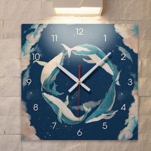 아트박스/꾸밈 pk938-고래별_인테리어벽시계