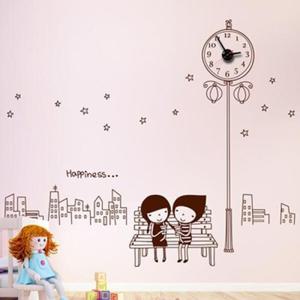 아트박스/낭만창고 jkc082-밤하늘 아래 너와 나_그래픽시계