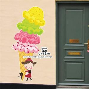 아트박스/꾸밈 ih153-아이스크림소녀와고양이