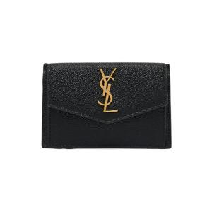 [생 로랑][생로랑] YSL 금장로고장식 모노그램 캐비어 카드지갑 5823051GF0J1000I