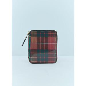 25 FW 꼼데가르송 남성 렌티큘러 타탄 지갑 cdw0355002grn