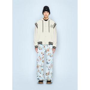 25 FW 오프화이트 남성 Fleece 00 Varsity Hooded Jacket ofw0160090nat