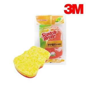 3M수세미 제로 스크래치 천연 펄프 수세미 1입