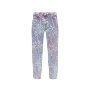 Balmain Palm Tree 데님 보이프렌드 진 DF1MK015DE64 6FF TP943957450